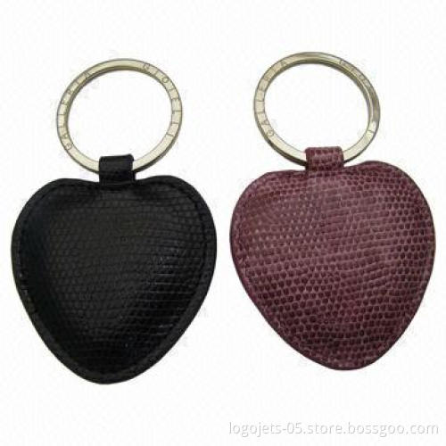 Leather Keyfob with Gold, Bronze, Chrome and Antique Emblem Finishing